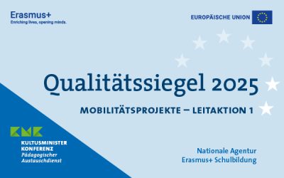 „Qualitätssiegel 2025“ für herausragendes Erasmus+-Engagement