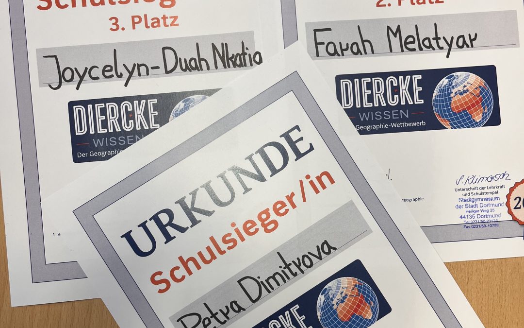 10er nehmen am bundesweiten Geographiewettbewerb teil