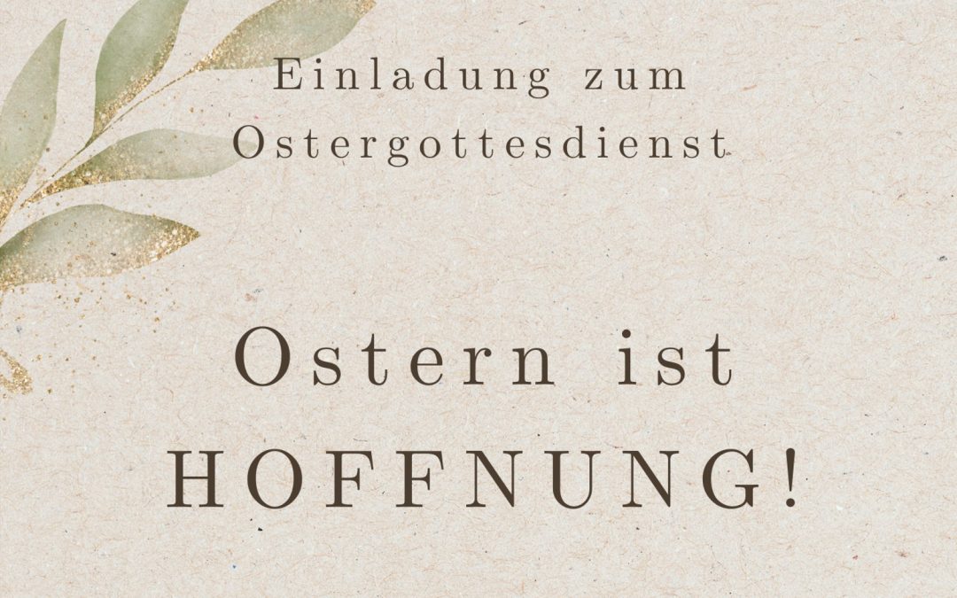 Einladung zum Ostergottesdienst